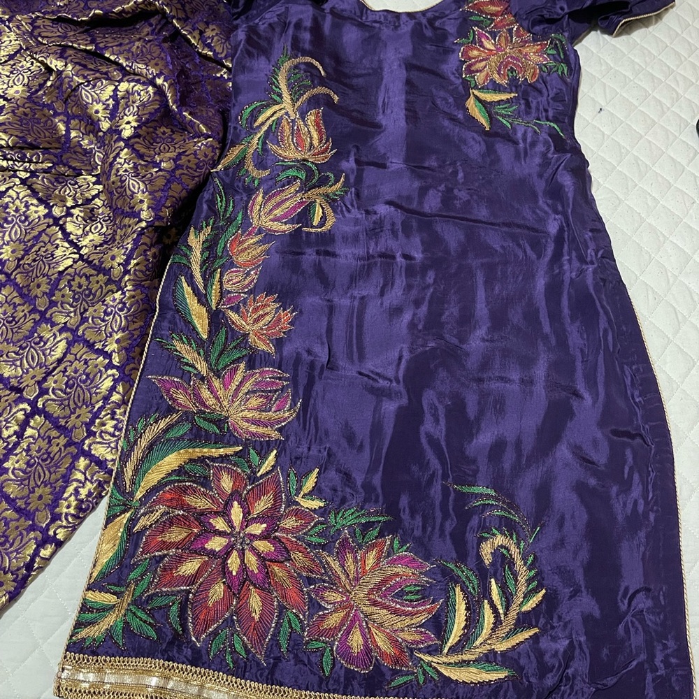 Silk suit patiala salwar